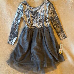 CAT & JACK Girl's Special Occasion Dress Size 4/5 Toddler in Color Gray